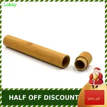 Бамбуковый чехол для зубной щетки натуральный креативный портативный чехол для хранения ручной винтажный портативный держатель для зубной щетки для путешествий