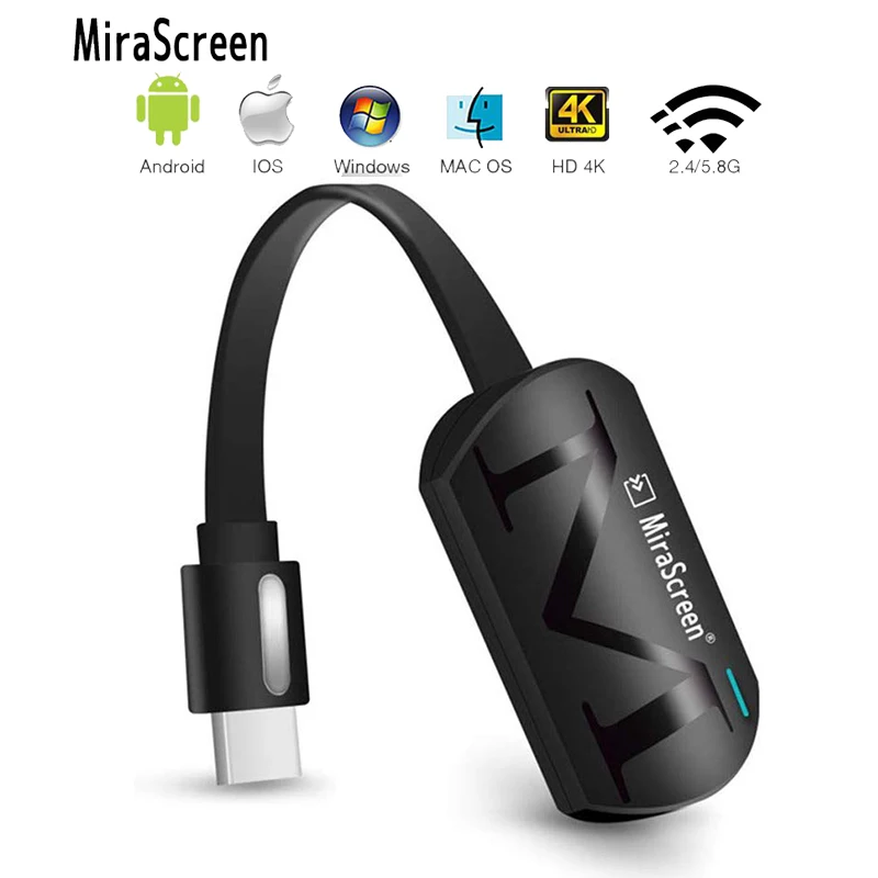 AMKLE Mira screen 4K беспроводной HDMI-совместимый ключ TV stick Miracast Airplay приемник Wifi Dongle mirror