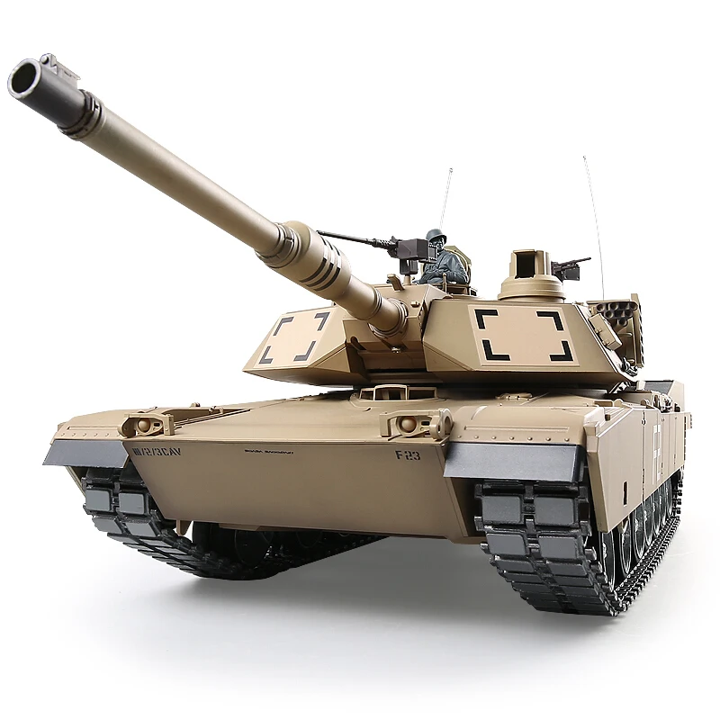 1/16 Professional RC Tank 360° Turret Barrel Recoil  With Smoking Shooting Bullet Launch BBs Cannon Recoil Metal Ldler Wheels, 4