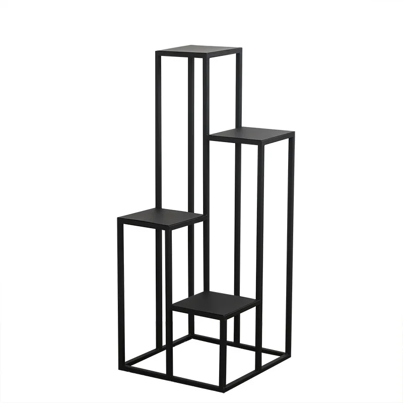 4 layers metal floor iron plant stand planter Modern fashion classic nordic metal shelf indoor plant flower rack