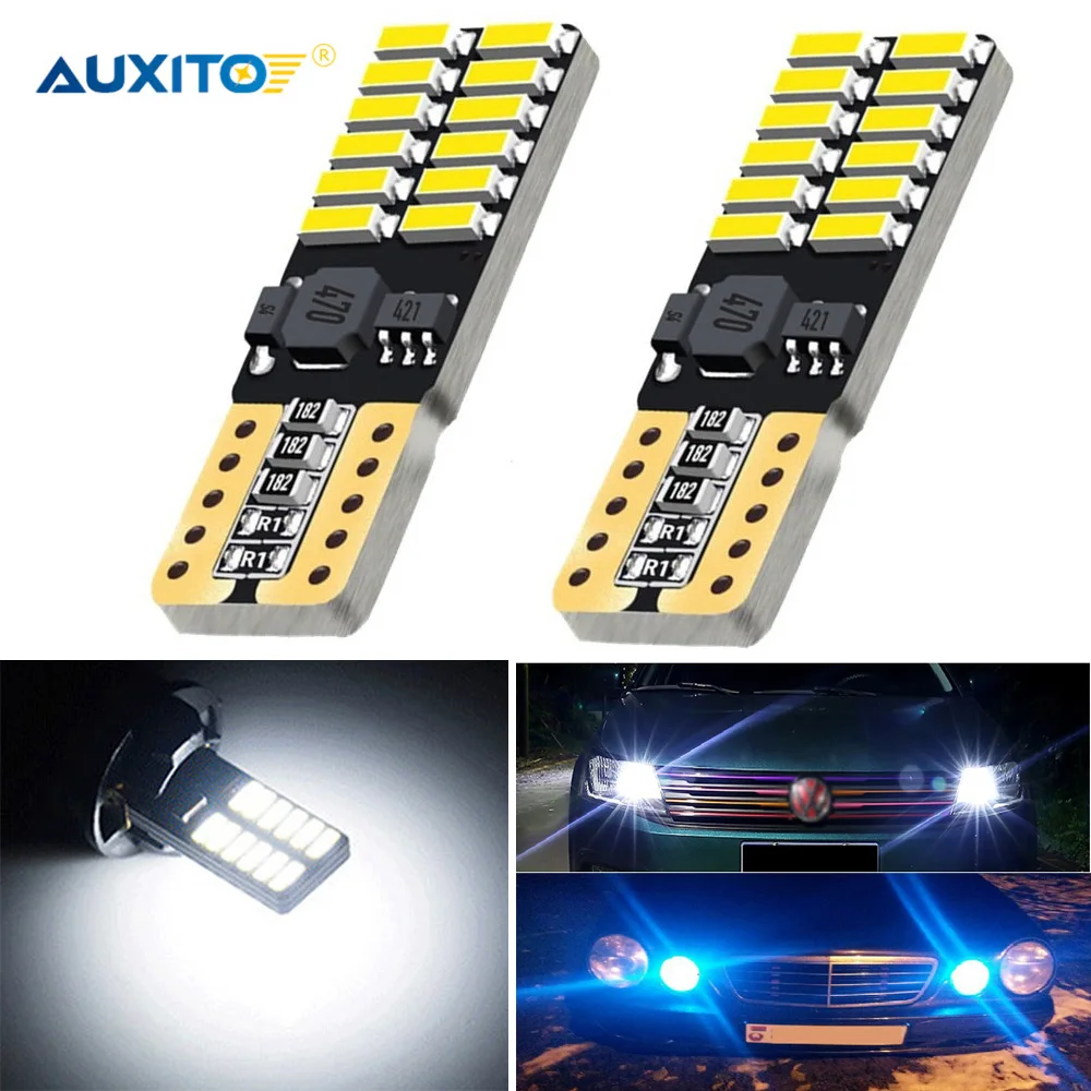 2x T10 W5W Светодиодная CAN шина для VW Golf 4 5 6 Passat B5 B6 Audi A3 A4 A6 Ford Focus 2 3 1 mk2 Fiesta BMW E46