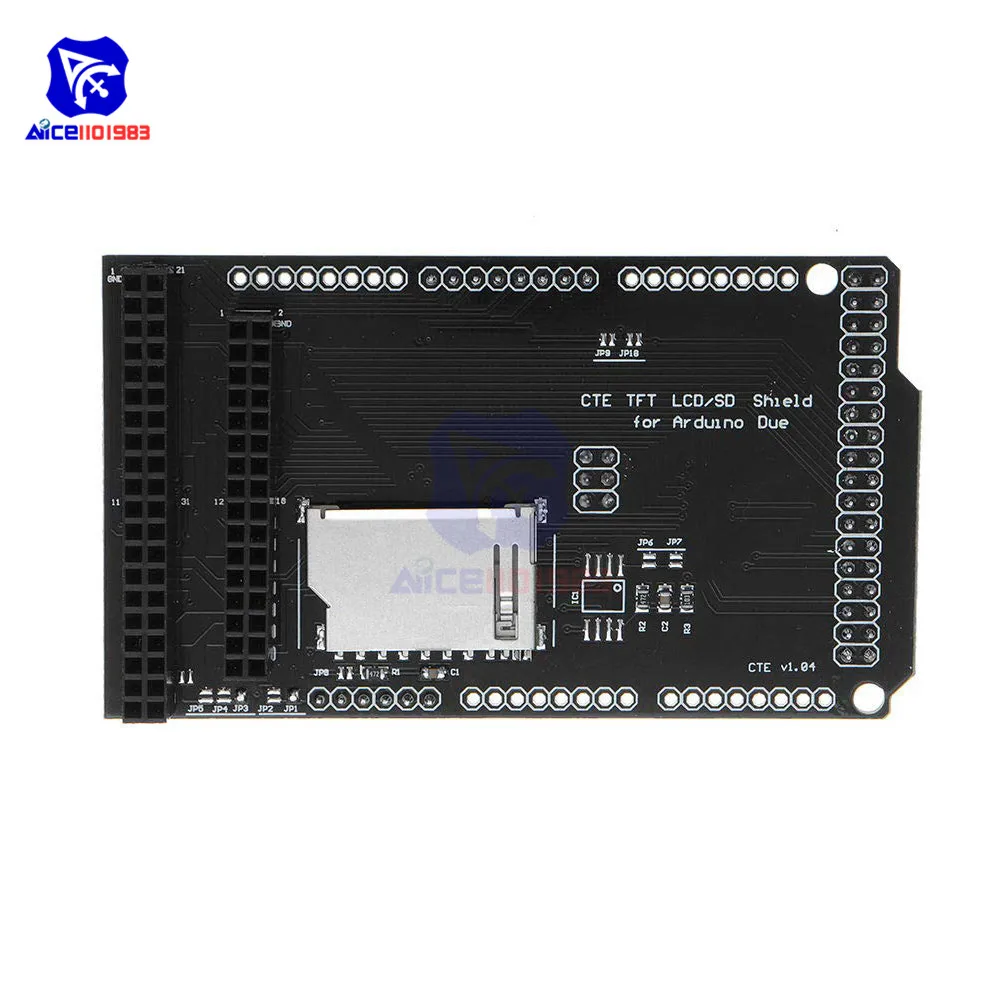Плата расширения TFT/SD для Arduino DUE 2 8 дюйма 3 дюйма|ЖК-модули| |