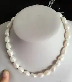 Горячая продажа натуральный 12-13 мм Южное море белый барокко Жемчужное ожерелье 18 дюймов Горячая продажа натуральный 12-13 мм Южное море белый барокко Жемчужное ожерелье 18 дюймов