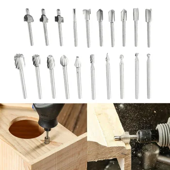 

20pcs/set Engraving Bits Grinding Burr Wood Rotary Pneumatic Attachment Tools