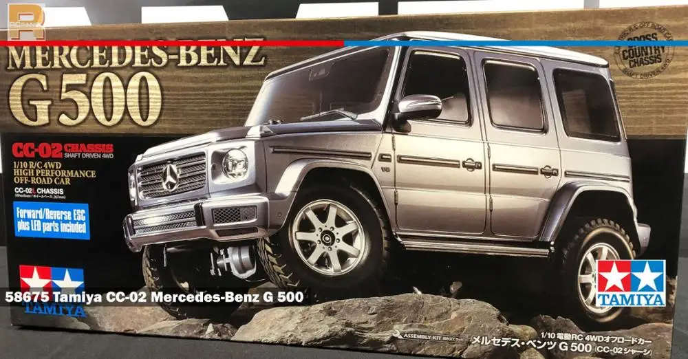 Tamiya 58675 1/10 RC 4WD автомобиль CC02 шасси Meercedes Beenz G-500 комплект w/ESC+ светодиоды