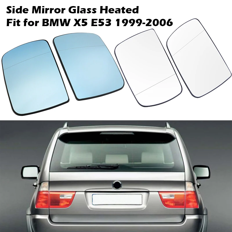 Side Rearview Mirror Glass Heater Antifog Door Wing Mirror Sheet Fit
