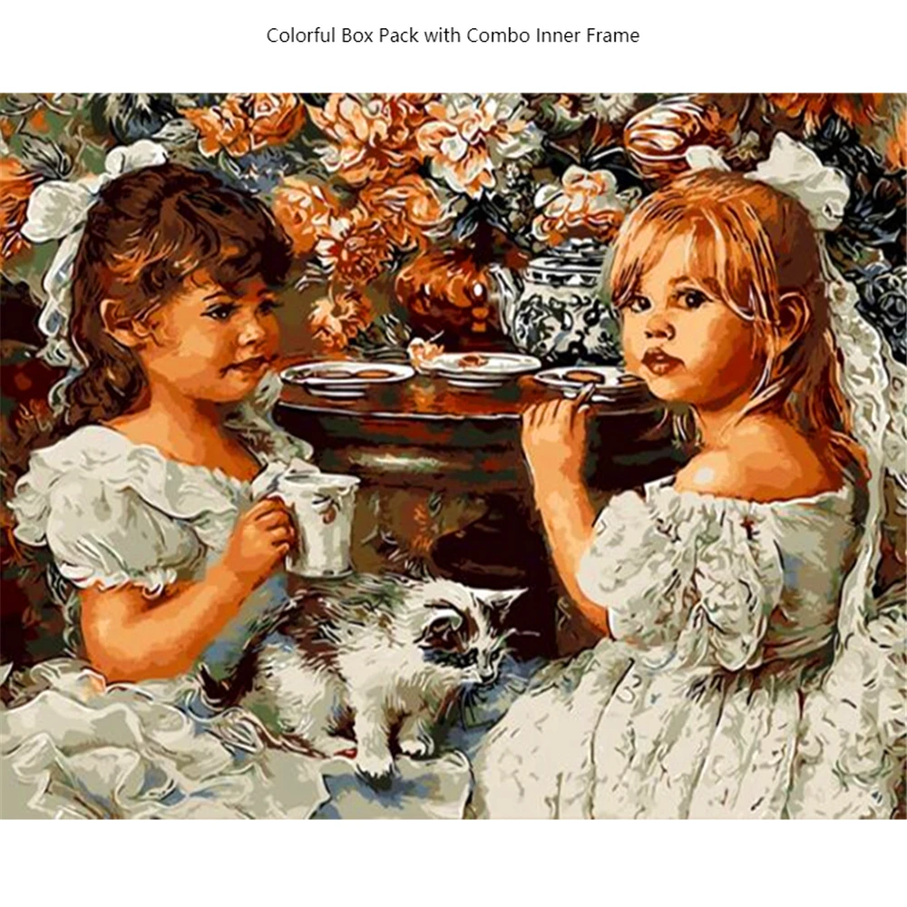 

CHIFEIYANG Paint-by-Numbers Kit Self-Made Artwork Digital Oil Paitings Creative Toys For Homebody's Loneliness-killer With Frame