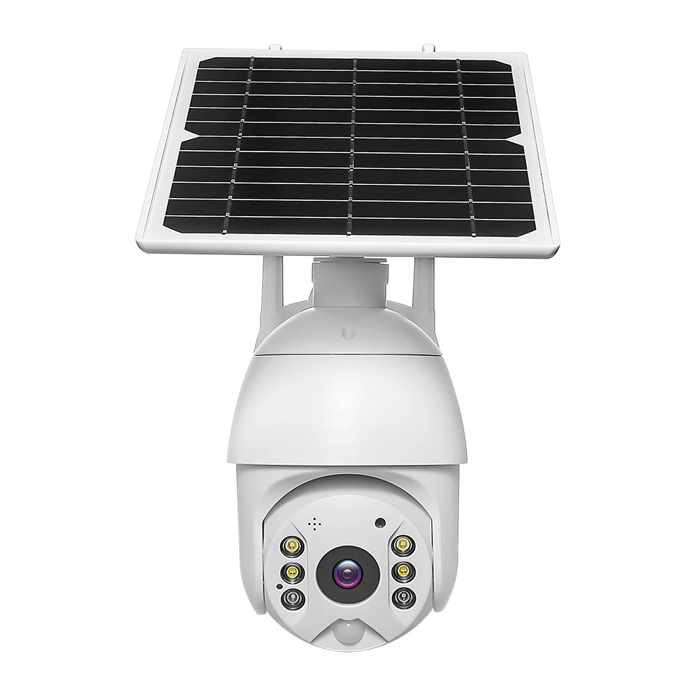 4G Solar Outdoor PTZ IP 360 smart Camera power battery IR Night Vision remote Surveillance exterieur wifi Wireless security CCTV