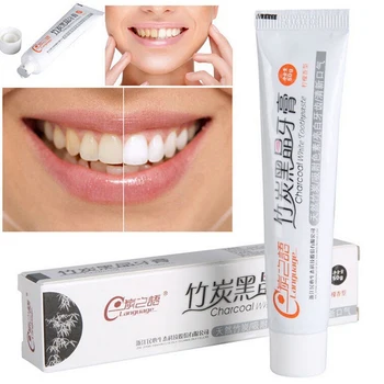 

50g Black Toothpaste Bamboo Charcoal Black Toothpaste Teeth Whitening Cleaning Hygiene Oral Care Tooth Paste