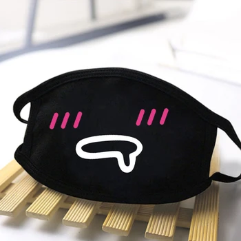 

Smile Cartoon Printing Expression Kawaii Masks Mouth Muffle Respirator Comfortable Washable Dustproof Mask Breathable Face Masks
