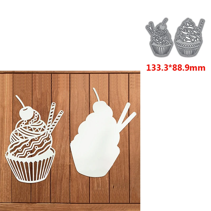 

metal cutting dies cherry chocolate cupcake die cut DIY Scrapbooking paper craft knife mould blade punch stencils embossing dies