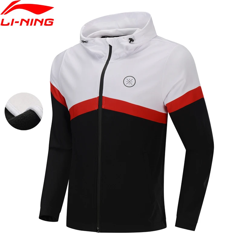

Li-Ning Men Wade Sports Windbreakers WARM SHELL Winter Fleece AT PROOF SMART LiNing Waterproof Coats Jackets AFDP503 COND19