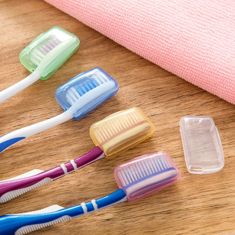 5Pcs/Lot Portable Toothbrush Head Cover Case Travel Outdoor Tooth Brush Cover Multi Color Cap Case Trip Bathroom Accessory toothbrush cover