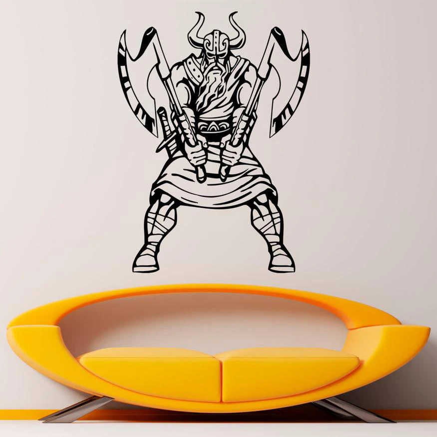 Viking Wall Decal Vinyl Sticker Northman Warrior Wall Sticker Home