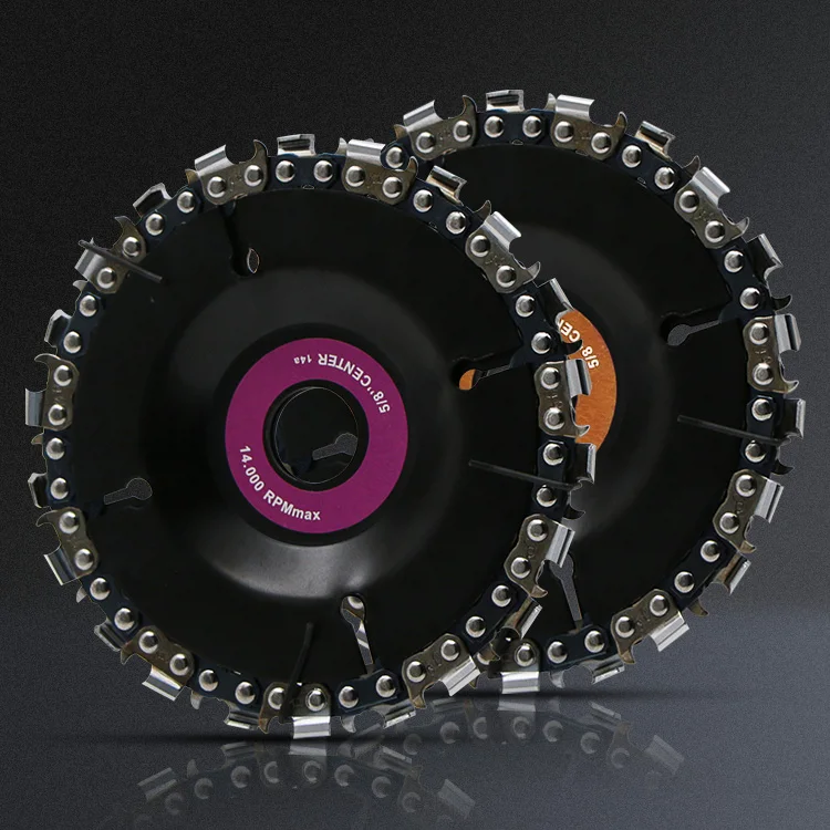 New 4 Inch Grinder Disc and Chain 22 Tooth Fine Cut Set For 100 115 Angle 5/8 Center Hole | Инструменты