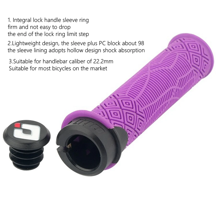 2 Impugnature Per Manubrio Bici – Gomma Morbida TPR, 22 Mm, Universali, Per Bambini, Mountain Bike, Scooter