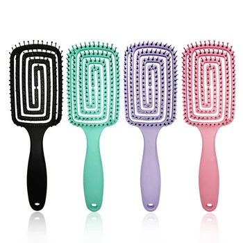 

Large Curved Hair Brush Massage Combs Mosquito Coil Portable Hairdressing Safety Elements for Salon Styling Hairbrush