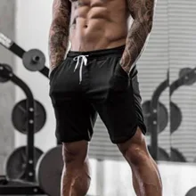 Свободные быстросохнущие шорты для бодибилдинга, мужские сетчатые шорты Карго, летние модные шорты для фитнеса, пляжа, мужские шорты для спортзала, уличная одежда