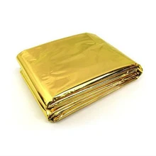 

Water Proof Gold Emergency Survival Camping Survival Sport Rescue Blanket Foil Thermal Space First Aid Sliver Outdoor