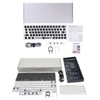 

GK64XS Hot Swap Programmable Bluetooth Mechanical Keyboard Pcb Custom Kits RGB Switch Type-c Usb Port Module suit GH60