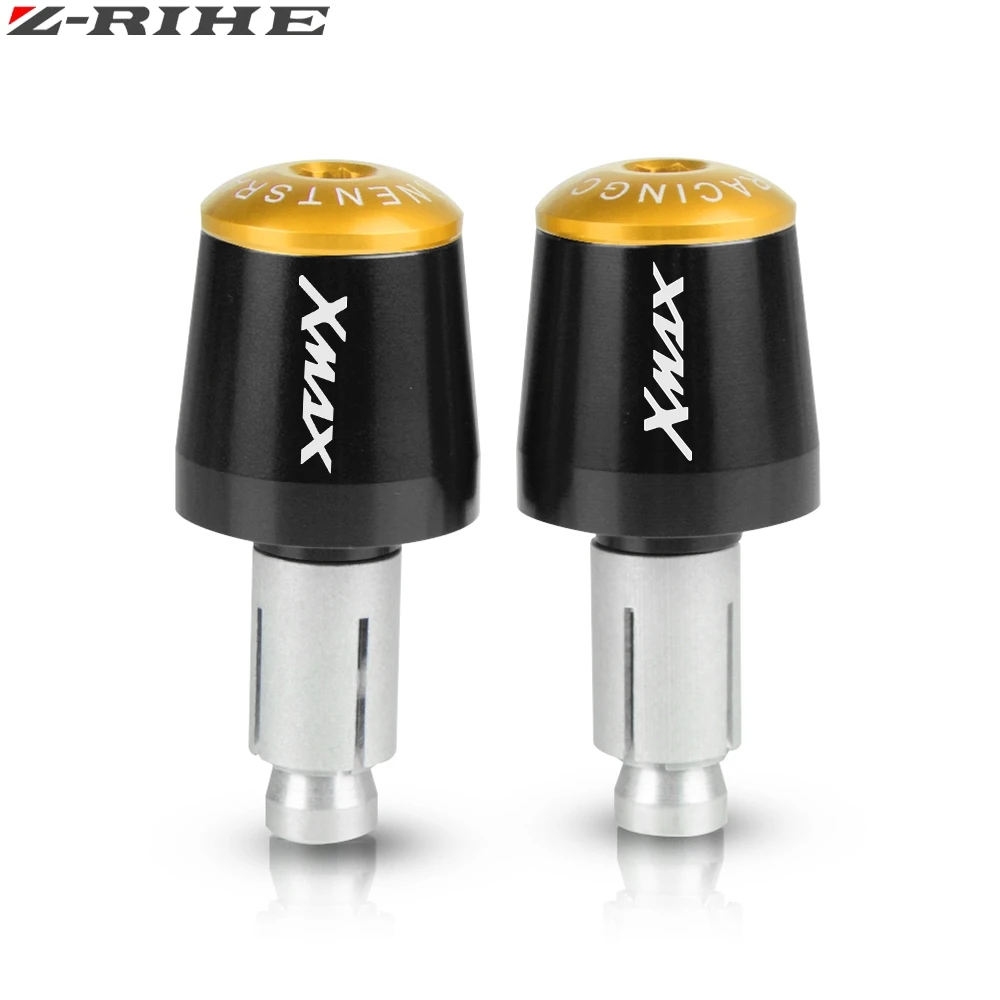 Аксессуары для мотоциклов XMAX 7/" 22 мм рукоятки «Грипсы» Торцевая Крышка для Yamaha xmax 125 250 300 400 X MAX