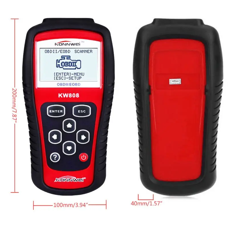 

KW808 OBDII EOBD Cars Code Reader Scanner Detection Decoder Diagnostic Scan Tool U1JF