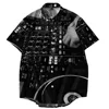Tuner DJ Bar Summer Men Printed Shirt Short Sleeve Lapel Button Streetwear Chic Loose Clothing Mens Hawaiian Shirts Vacation 1