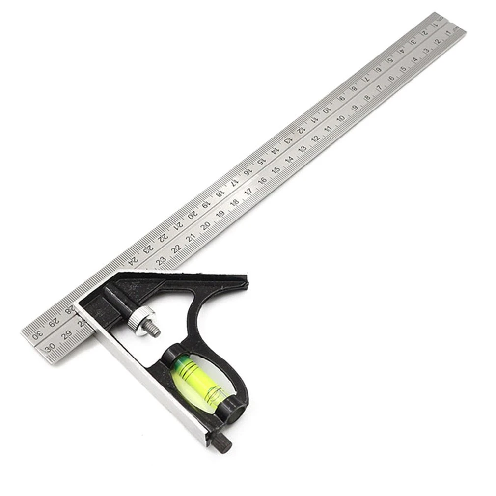 Akozon Combination Square Angle Ruler 300mm 45/90 Degree with Bubble Level Multi-Functional Akozon Combination Square Angle Ruler 300mm 45/90 Degree with Bubble Level Multi-Functional