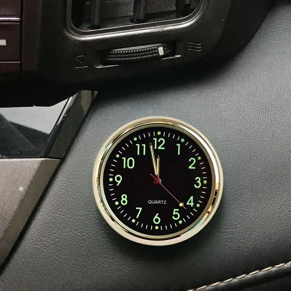 Car Self-adhesive Clock Electonic Interior Ornament Mini Digital Luminous Watch for Vehicle |