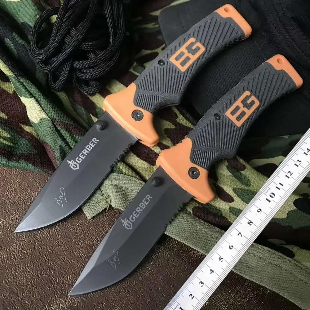 

Sharp Blade Outdoor Survival Knife Camping Hunting 7Cr17 Tactical Combat Pocket Multi Folding Knives EDC Tool With Nylon Bag
