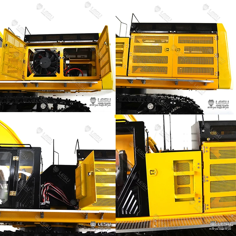 Металлический гидравлический экскаватор LESU 1/14 Carter 374 CAT 374F RC с сервоприводом