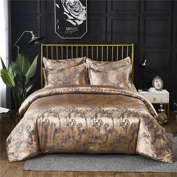 

Wedding Luxury Bedding Sets Jacquard Queen/King Size Duvet Cover Set wedding Bedding Set 2/3pcs Bedclothe