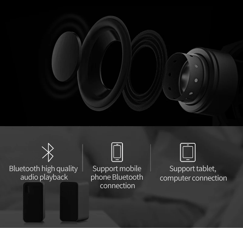 Xiaomi Bluetooth компьютер динамик поддержка голосового вызова 12 Вт 2,4 ГГц двойной бас бассейна стерео Aux DSP с микрофоном светодиодный