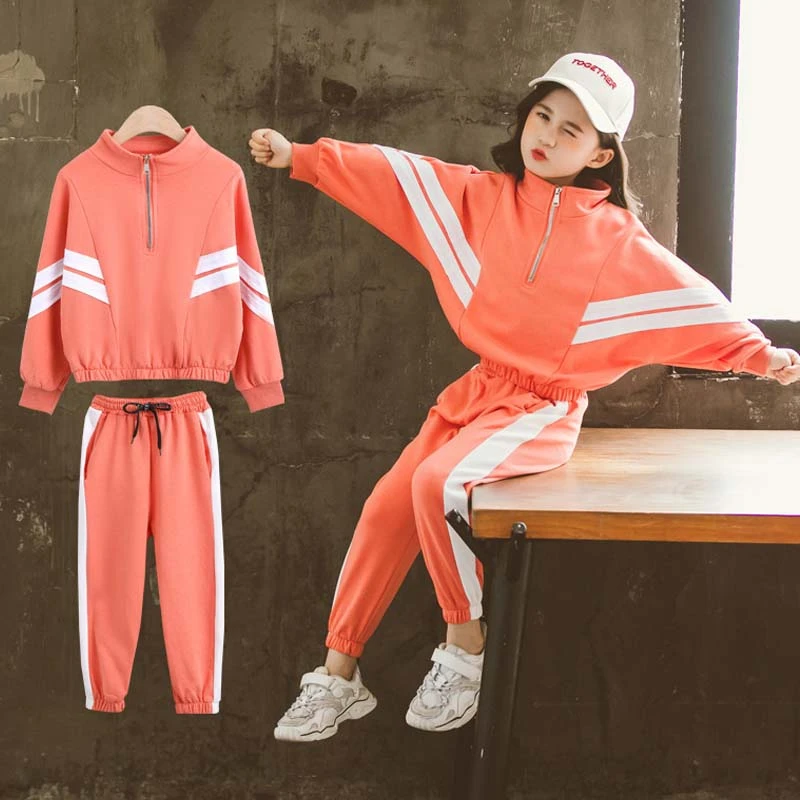 Nederigheid op tijd heerlijkheid Meisjes Kleding Sport Gestreepte Kleding Voor Meisjes Jas + Broek Kinderen  Kleding Tiener Kinderen School Kleding 5 6 7 8 10 12 Jaar|Kledingsets| -  AliExpress