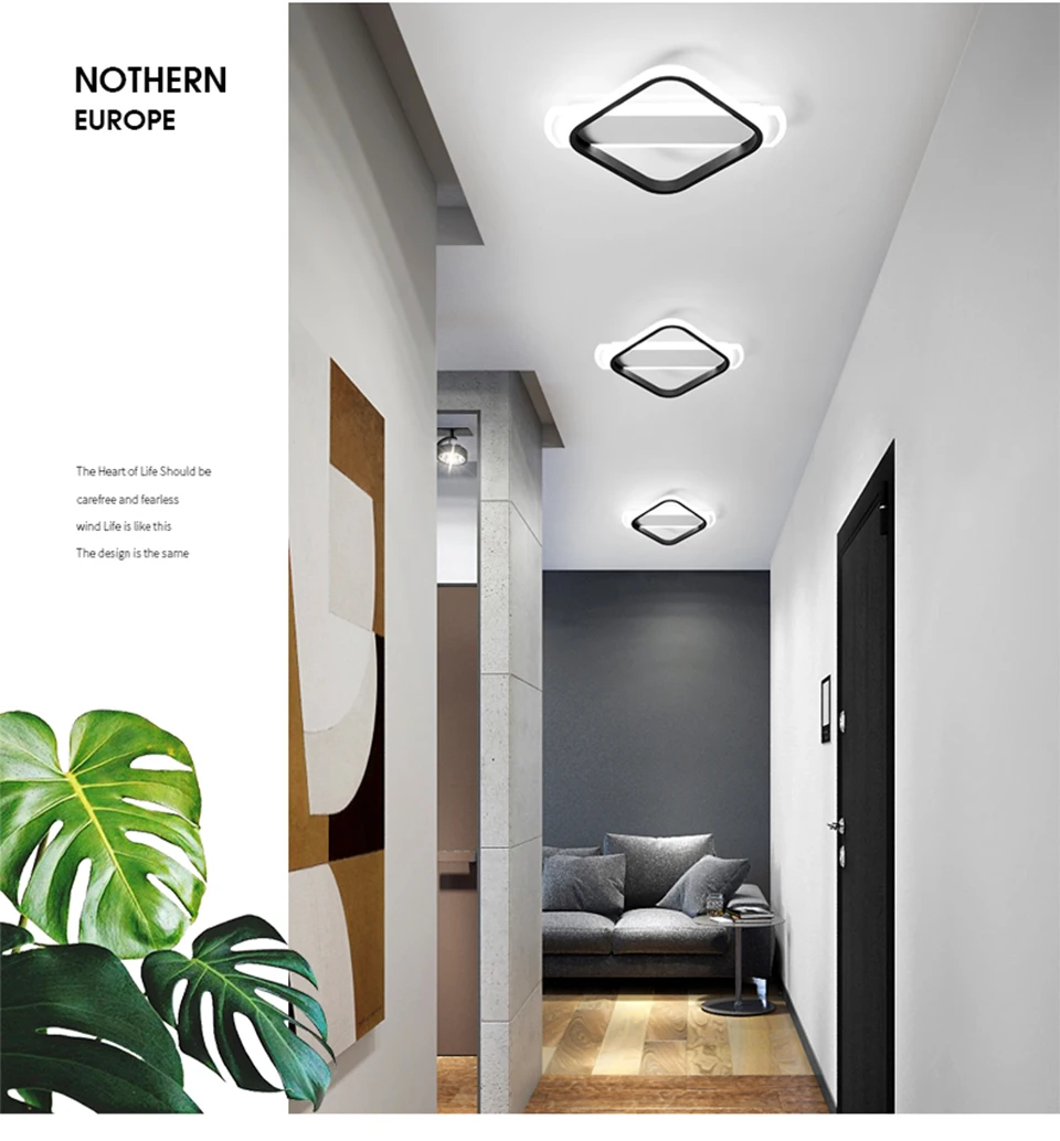 Moderno led luzes de teto sala estar