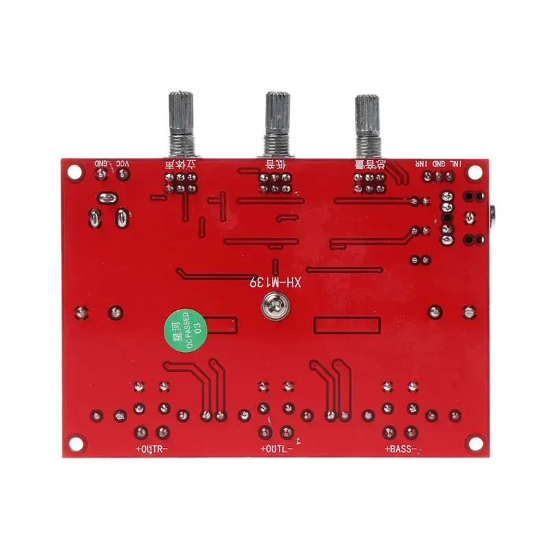 2x50 Вт + 100 Вт AC/DC 12 V-24 V TDA3116 2,1 высокое Мощность цифровой аудио Плата усилителя сабвуфера Динамик усилитель LX9A