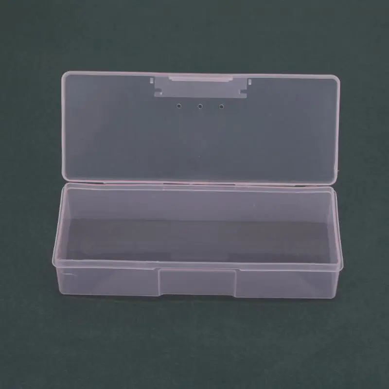 1 шт. пластиковая коробка для хранения инструментов чехол Стразы для маникюра кисточки для украшений буферные файлы мельница для специй держатель чехол
