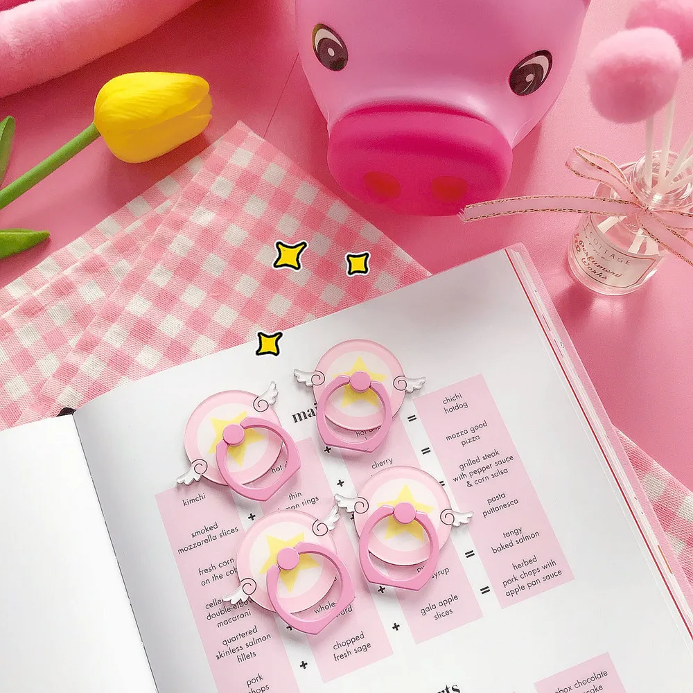 1 шт. Sailor Moon Card Captor Sakura Animals напечатанный рисунок фламинго луна кошка держатель для
