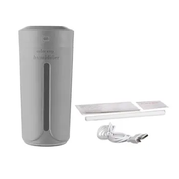 

New 230ML Mini Cup Shape Air Humidifier USB Charging Air Moistener Noiseless Colorful Night Light Mist Maker For Car Home