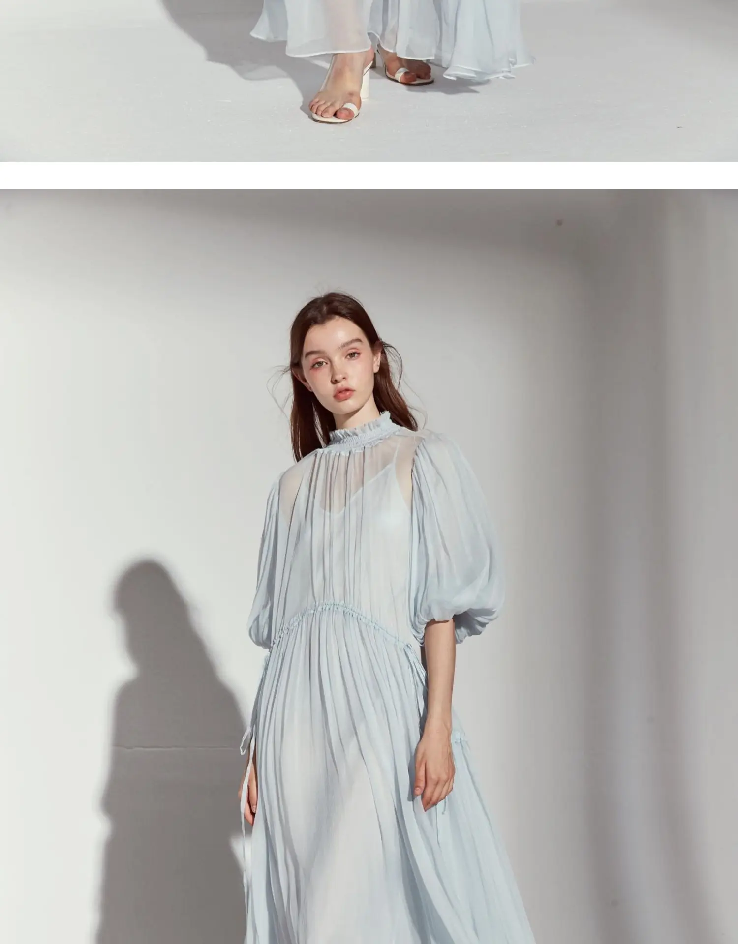 EASYSMALL for love lemon, женское весеннее платье, модное, синее, высокого класса, Vestidos, вечерние, повседневные, с высокой талией, с длинным рукавом, платья