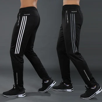 New Sports pants Men Running Pants zipper Athletic legging fitness Soccer pant Training Pant Elasticity jogging Gym Trousers 5XL 2