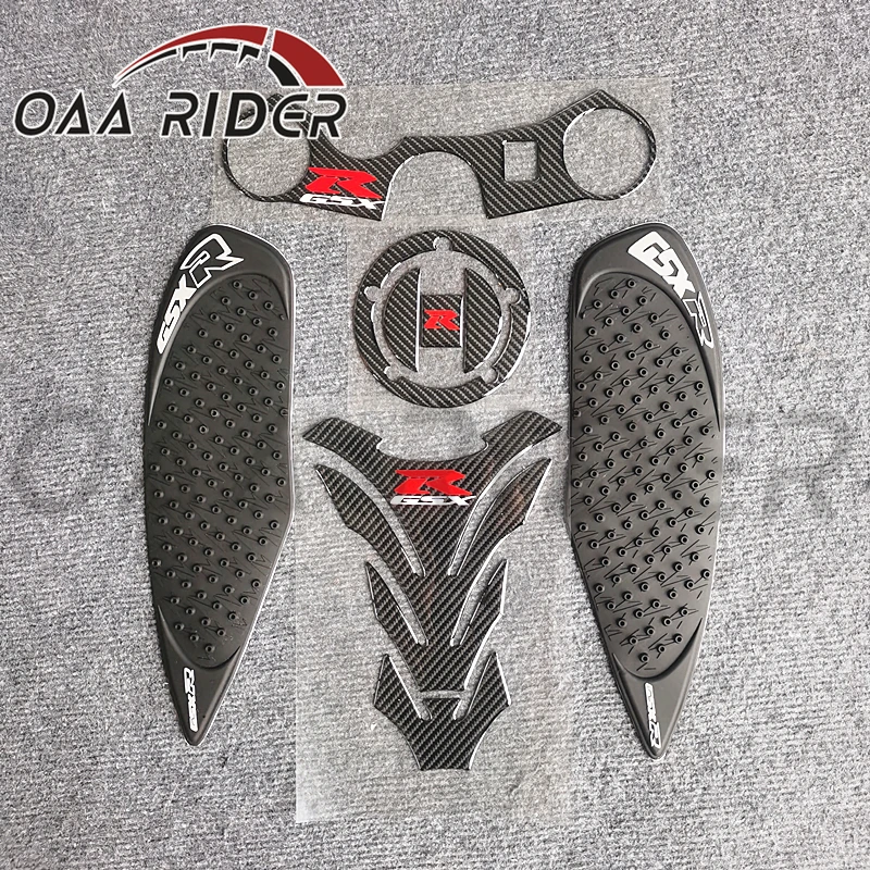 Для Suzuki GSX-R GSXR 600 750 K8 K9 K10 Крышка для топливного газа коврик резервуара тройной
