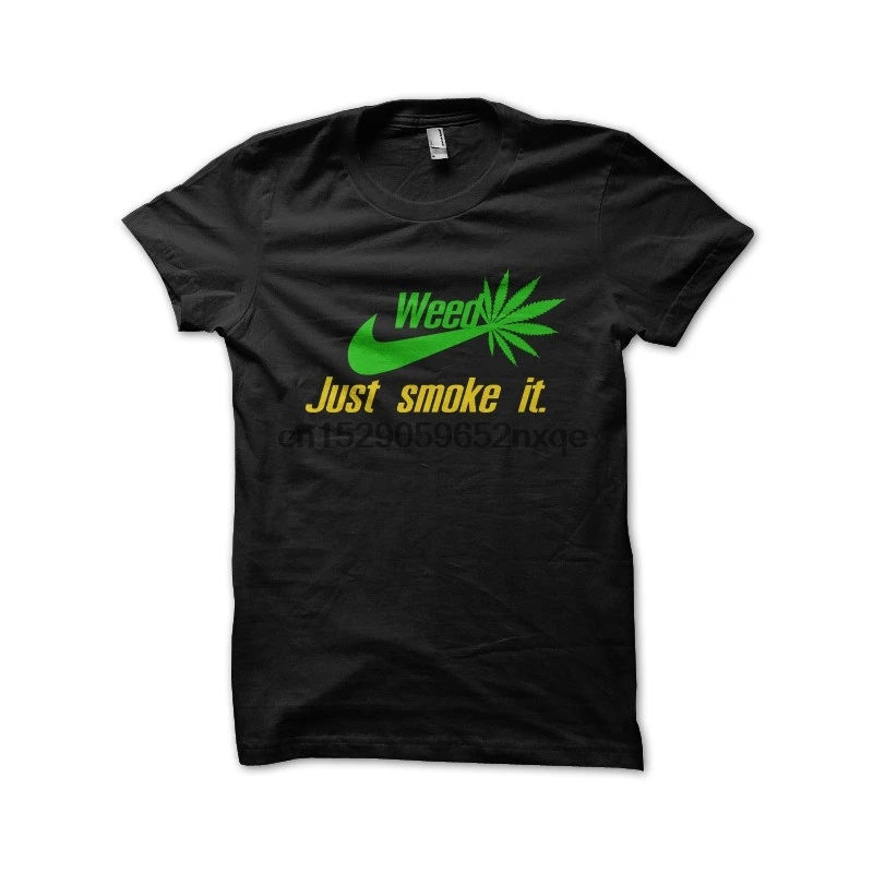 Мужская футболка just smoke weed it black женские футболки | одежда