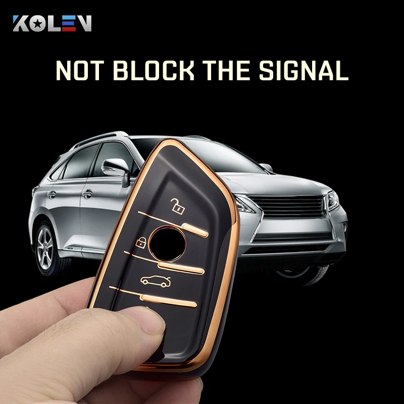 Key Case TPU Car Remote Key Cover Shell Fob For BMW X1 X3 X5 X6 X7 1 3 5 6 7 Series G20 G30 G11 F15 F16 G01 G02 F48 Keyless