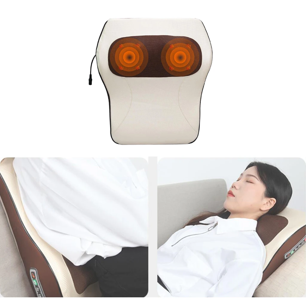 Durable Neck Massager Pillow Back Massager Shiatsu 3D Massager for Muscle Vibration Neck Back Massager