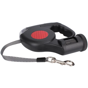 

Dog Leash Portable Walking Nylon With LED Light Hands Free Traction Rope Leads Automatic Retractable Non Slip Handle Pet Collar