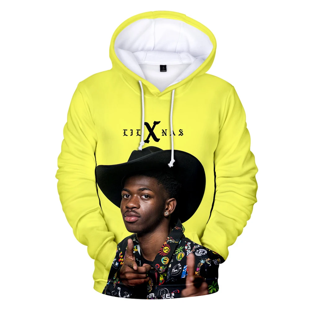 Толстовка Lil Nas X с 3D принтом для мужчин и женщин модная повседневная худи в стиле