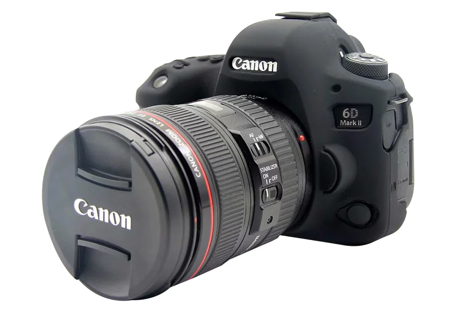 TENENELE Мягкий силиконовый чехол для Canon EOS 6D Mark II 2 цвета резиновый защитный чехол для корпуса для Canon 6D2 сумки для камеры аксессуары