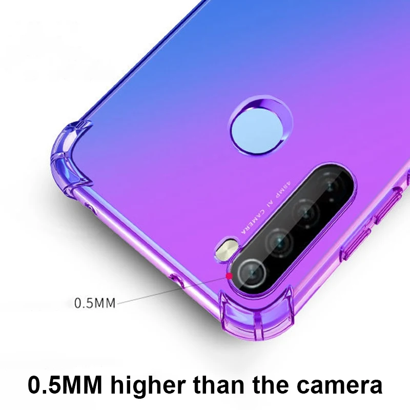 Чехол для Xiaomi Redmi Note 8 Pro противоударный чехол из ТПУ с градиентными цветными