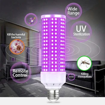 

60W UV Germicidal Lamp Led UV-C Light Bulb 99% Antibacterial Rate super sterilization Indoor Sterilization Safety Light